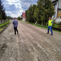 Powiększ zdjęcie Przebudowywany odcink drogi w Kurzelowie 