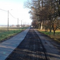 Powiększ zdjęcie Droga w Ojsławicach podczas remontu.