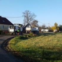 Powiększ zdjęcie Droga w Ojsławicach podczas remontu