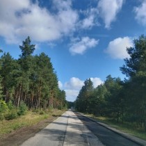 Powiększ zdjęcie Rozpoczęcie prac na zniszczonej drodze powiatowej na odcinku Biadaszek – Włoszczowa