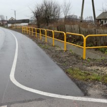 Powiększ zdjęcie Utwardzone pobocze na drodze powiatowej nr 0266T w miejscowości Brygidów