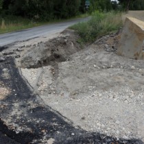 Powiększ zdjęcie Przebudowywana droga powiatowa nr 0221T Wymysłów – Ludynia (od strony Ludyni)