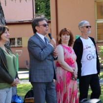 Powiększ zdjęcie Głos zabiera Starosta Włoszczowski Dariusz Czechowski