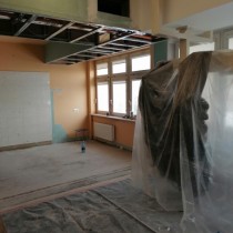 Powiększ zdjęcie Sala w remoncie na oddziale Anestozjologii i Intensywnej Terapii