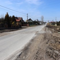 Powiększ zdjęcie Remontowana droga w Olesznie.