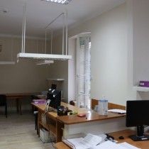 Powiększ zdjęcie Pomieszczenia Powiatowego Ośrodka Dokumentacji Geodezyjnej i Kartograficznej Starostwa Powiatowego po remoncie