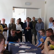 Powiększ zdjęcie Rozpoczęcie kwalifikacji wojskowej we Włoszczowie. 