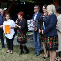 Powiększ zdjęcie Głos zabiera przedstawicielka KGW z Komparzowa