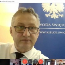 Powiększ zdjęcie Wideokonferencja w sprawie tworzenia Punktów Szczepień Masowych