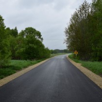 Powiększ zdjęcie Droga na odcinku Krzepin – Wałkonowy Górne po remoncie
