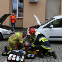 Powiększ zdjęcie Akcja ratownicza po zderzeniu dwóch pojazdów