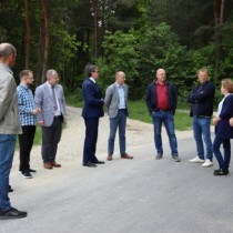 Powiększ zdjęcie Odbiór przebudowanej drogi w Jeżowicach