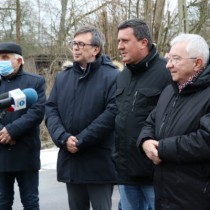 Powiększ zdjęcie Głos zabiera Rafał Markiewicz przedstawiciel wykonawcy – firmy COLAS 