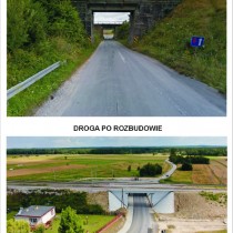 Powiększ zdjęcie Droga przed i po rozbudowie