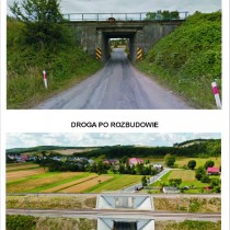 Powiększ zdjęcie Droga przed i po rozbudowie