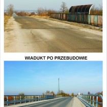 Powiększ zdjęcie Wiadukt przed i po przebudowie