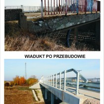 Powiększ zdjęcie Wiadukt przed i po przebudowie