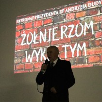 Powiększ zdjęcie Wystąpienie regionalisty i pasjonata historii, byłego burmistrza - Pawła Ameryka