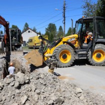 Powiększ zdjęcie Ulica Ogrodowa - prace związane z wykonaniem kanalizacji deszczowej