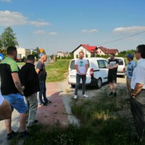 Powiększ zdjęcie Spotkanie na ul. Koniecpolskiej we Włoszczowie