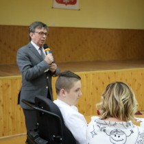 Powiększ zdjęcie Głos zabiera Starosta Włoszczowski Dariusz Czechowski