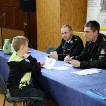 Powiększ zdjęcie Część ustna Turnieju - odpowiada uczeń z pierwszej grupy wiekowej
